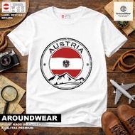 T-SHIRT BY AUSTRIA 1 WEAR COUNTRYTAG ASAL AUSTRIA COTTON 30S SOUVENIR PREMIUM GIFT
