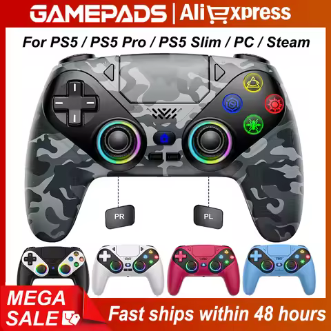 For Playstation 5 PS5 Controller Wireless Accessories Console Controller Turbo Dual Sense Vibrate Pr