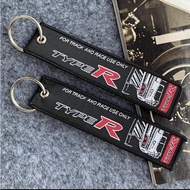 JDM Type-R Keychain embroidered racing car key ring