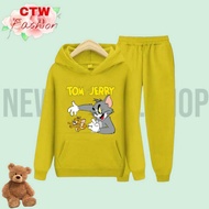 Tom JERY Hoodie Sweater Suit/1 Set Of Children's Sweater/Size S (4-6Yrs) M (7-9Yrs) XL(10-14Yrs)