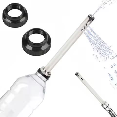 Stainless Steel Douche Enema Anal Shower Cleaning Head Set Anal Enema Plug Nozzle Tip Syringe Attach