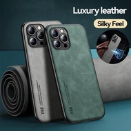 Casing For iPhone 13 12 11 Pro Max 5G 4G 2023 Phone Case with Magnetic Car Holder Luxury Leather Cov
