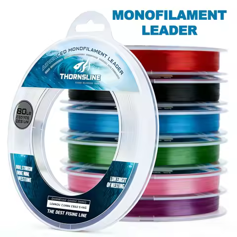 Thornsline 120M 200LB Monofilament Fishing Line Super Strong Nylon Leader Low Stretch Shock Line for