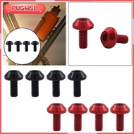 [pugwsl] 4x Water Bottle Holder Screw Bicycle Screw Kettle Holder Screw Mountain M5x12mm