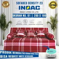 [200x180x20] Sofabed INOAC Ukuran Nomor 1 200x180x20 cm Garansi 10 Tahun / INOAC EON D23