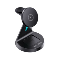 Rocoren Wireless Charger 3-In-1 Magnetic Wireless Charger Vertical Desktop Stand 15W Charging Statio