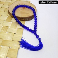 BLUE JADE ROSARY 33 GRAINS 8MM