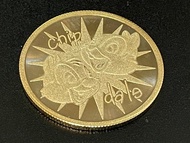 日本東京迪士尼 Disney Chip n Dale  松鼠紀念金幣