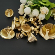 HK-10pcs Bells Ornaments Trumpet Mini Jingle Bells For DIY Handmade Crafts Pet Hanging Party Wedding