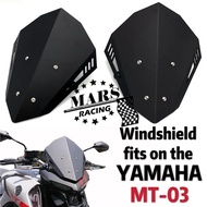 Motorcycle Windshield Windscreen Aluminum Kit Deflector Fits For YAMAHA MT-03 MT03 MT 03 2020 MT25 M