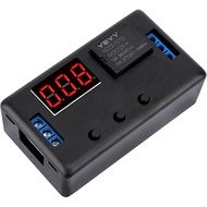 DROK 12V Timer Relay, LED Display 4-Mode On-Off Automotive Time Delay Relay, Electric Delay Timer Sw