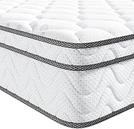 Vesgantti 10.2 Inch Twin XL Multilayer Hybrid Mattress, Bed in a Box, Medium Firm Plush Feel- Memory