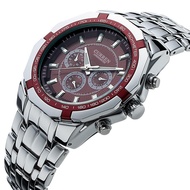 Men Watch Casual Quartz Steel Band Decoration Six-Hand Sports Watch Three-Hand Watch