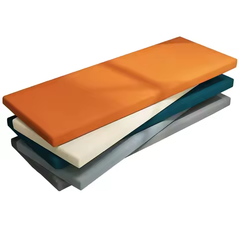 Custom Waterproof PU Leather Bench Cushion Garden Patio Seating Pad Long Mattress Chair Seat Pad Dec