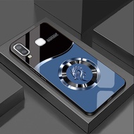 Ốp Lưng cho SAMSUNG GALAXY A8 STAR Mặt kính cường lực cao cấp Họa tiết LOGO RỒNG