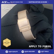 FOSSIL 12mm Stainless Steel Milan Mesh Watch Strap Rose Gold Apply to ES4433