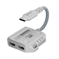 Plextone GS1 2in1 USB-C PD 60W Fast Charging Headphone Jack Adapter Type C to 3.5mm Audio and Charge