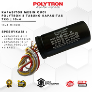 KAPASITOR MESIN CUCI POLYTRON 2 TABUNG KAPASITAS 7KG | 4+10