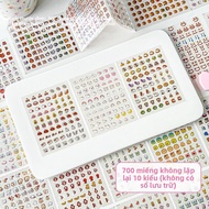 MONLEYTA | Mini Sticker Book High Aesthetic Cute Cartoon Stickers Childrens Reward Decorative Materi