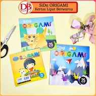 DJB - 1-Sided Colored Sidu Origami Folding Paper 12x12 / 14x14 / 16x16 & 2-Sided Colored Sidu Neon 1