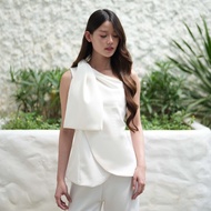 Soleil One Shoulder Knotted Top - Atwell Apparel