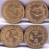 女人頭 1毫子港幣 1965 1975 1978 1979 Hong Kong Ten Cents Coin Colonial Period under British Administration 