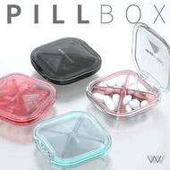 medicine box Pill Box Portable Women's Portable Small Pill Box Japanese Tablet Pill Box Weekly Sealed Drug Storage Box