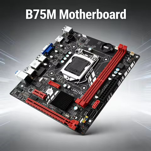 B75-HM Motherboard LGA 1155 Support 4*DDR3 USB3.0 SATA3 NVME M.2 WIFI Placa Mae plate board pc gamer