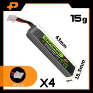 4Pcs Ovonic HV 300mAh 80C/100C 1S/2S/3S Lipo Battery - for Beta75Pro/AIR65 FPV Drones