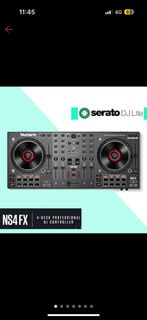 Numark NS4FX 四軌控制器 Serato Lite版 (含監聽耳機、收納箱)
