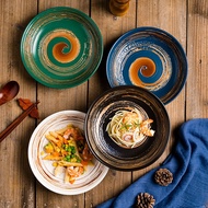 Unique patterned ceramic bowl Agitate Plate/