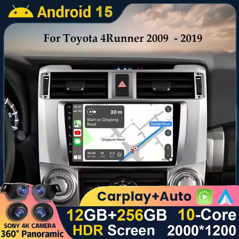 Android 15 Car Radio For Toyota 4Runner 4 Runner 2009 2010 2011 2012 2013 2014 2015 2016-2020 GPS St