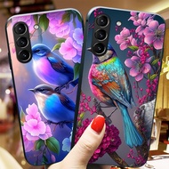 Samsung s23 5g / ss s23 plus glass phone case printed with cute baby birds