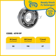 6310ZZ 6310RS 6310OP Ball Bearing Deep Groove 50*110*27 mm