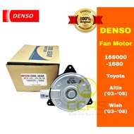 Denso Radiator Fan Motor - 168000-1680 - Toyota Altis (2003-2008) Wish (2003-2008)