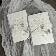 [Creative Handmade Vow Card] Wedding Niche Simple Shell Butterfly Vow Dictionary Declaration Book Ma