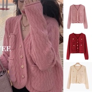 Hanagirl Genuine Korean Temperament Sweet Thick Knitted Sweater Chanel Jacket C028