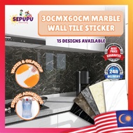 SEPUPU 30X60CM Kitchen Wall Sticker Waterproof Bathroom Self Adhesive Wallpaper Dapur Wall Paper Ker