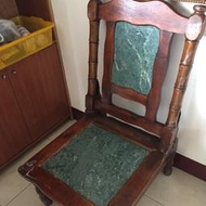 早期大理石原木椅 老件 古董椅 已翻新 自取