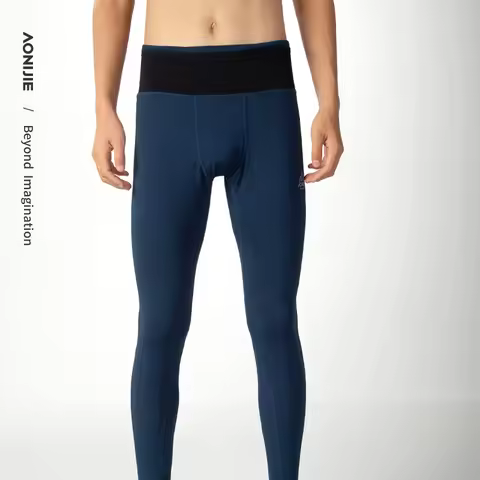 AONIJIE Man Male Running Quick Drying Compression Pants Elastic Tights Leggings For Fitness Cycling 