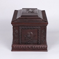 Fu Anxiang Urn Box Solid Wood Ebony Male Female Longevity Box Log Small Coffin Funeral Supplies 3.9