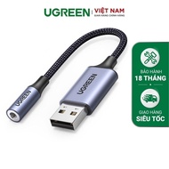 [SVIP ONLY] USB 2.0 Type-A to 3.5mm Audio Adapter Umbrella Cord Supports Mic MIC Ugreen 30757