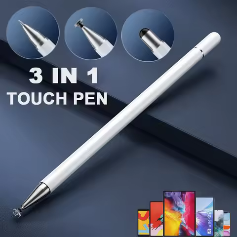 3 in 1 Stylus Pen For Tablet Phone Touch Pen For Android iOS Screen Pen For Xiaomi Samsung Lenovo iP