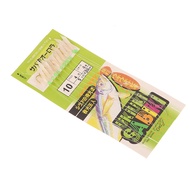 10Pcs/Pack White Fish Skin Bionic String Hook Apollo Uki Uki Sabiki White Fish Skin Fish Fishing Hoo