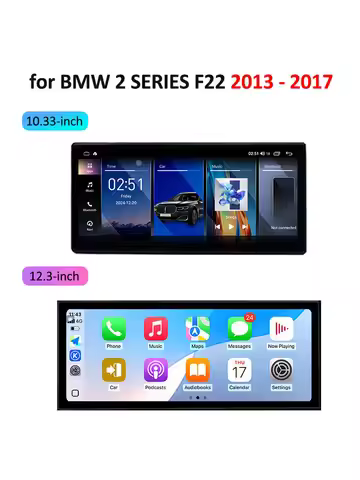 Carplay Android 14 for BMW 2 SERIES F22 2013 - 2017 NBT system GPS Car Multimedia Video Player DSP S