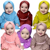 Aqila newborn baby girl Gamis 3-14 months/ 1-2 years | Girls' gamis Dress | Girls' Robes | Girls' Cl