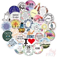 50Pcs/Set ❉ Bible Phrase Series 04 Classical Quotes Stickers ❉ Fashion DIY Waterproof Decals Doodle Stickers