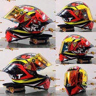 Helm KYT TT Course Rhino Paket Ganteng Motif Terbaru Original SNI-DOT