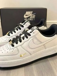 Nike Air Force 1 '07 Mini Jewel 'White Black Gold'白黑金鉤