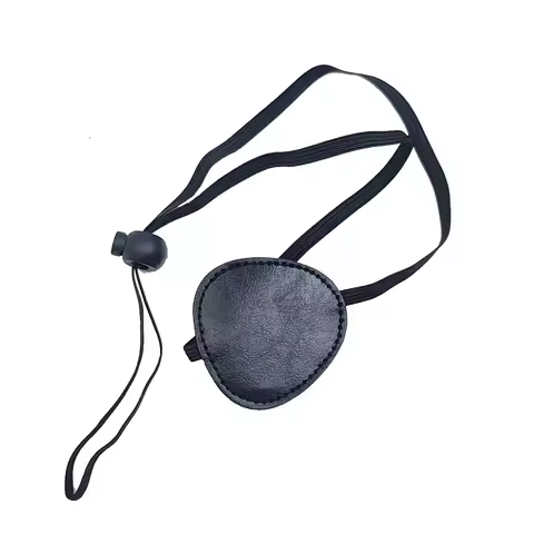 Cartoon anime cosplay eyeshade Pu material black eyepatch cosplay accessories for Asuka black buter